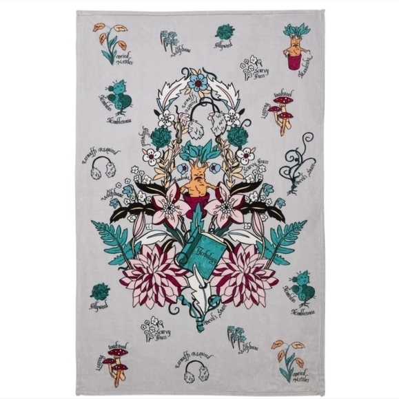 Vera Bradley Harry Potter Herbology Plush Throw Blanket - Picture 1 of 6